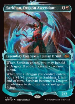 Sarkhan, Dragon Ascendant Tarkir- Dragonstorm Ghostfire Frame